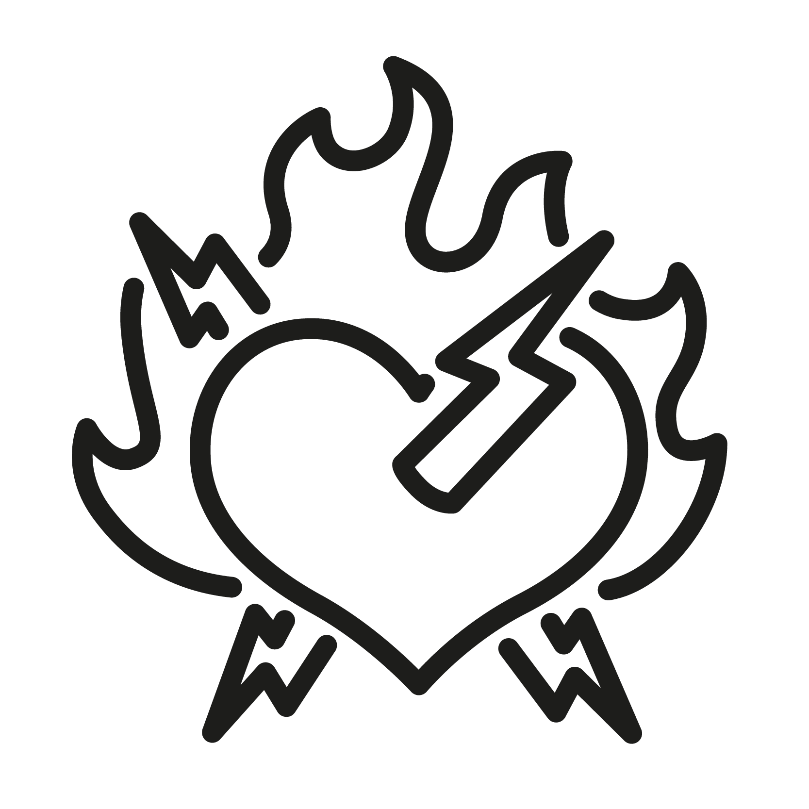 Burning hart